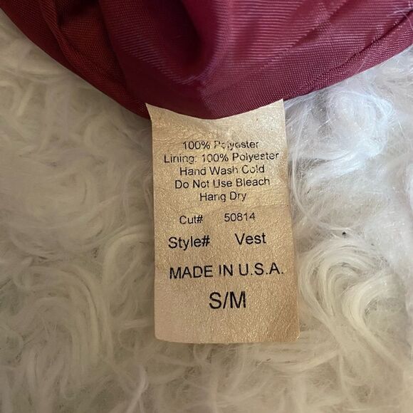 Van Heusen Black Boy Size 4 Dress Slacks & Boy S/M Maroon Dress Vest - Picture 7 of 7